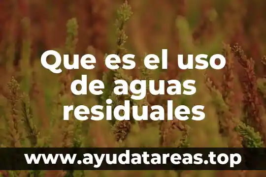 Qué es la mineralización en aguas residuales 3 Que es el uso de aguas residuales