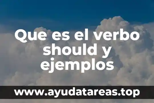 Que es el verbo would estructura 6 Que es el verbo should y ejemplos