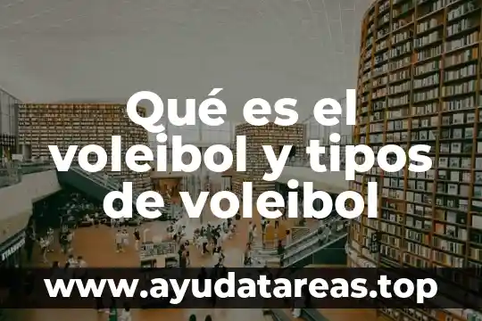 Que es un multimetro tipos 6 Qué es el voleibol y tipos de voleibol