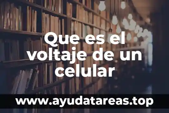 Celular que es una pulsera 6 Que es el voltaje de un celular