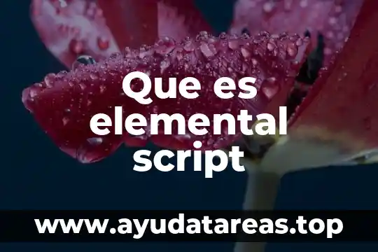 Qué es la fonética elemental 3 Que es elemental script