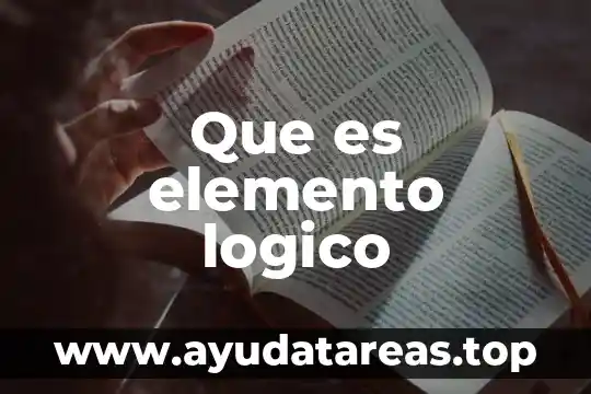 Que es el aire mezcla compuesto o elemento 7 Que es elemento logico