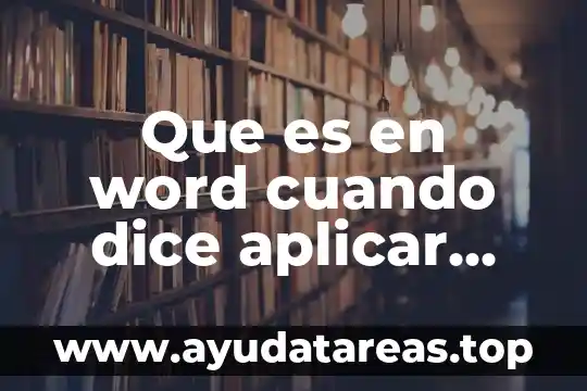 Que es ficha de inicio de word 4 Que es en word cuando dice aplicar sangria