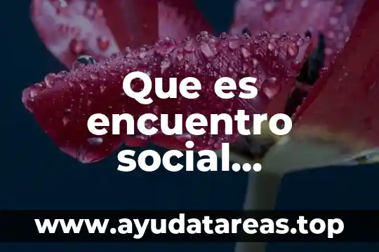 Que es capital social y u ejemplo 3 Que es encuentro social ciudadano