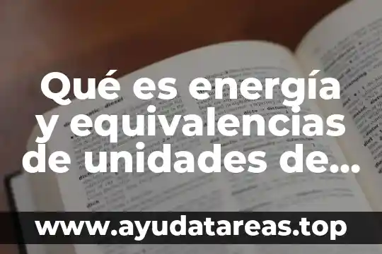 Que es el azar y su medida estadistica 3 Qué es energía y equivalencias de unidades de medida
