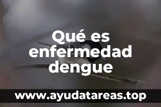 Que es la enfermedad del sueño africano 3 Qué es enfermedad dengue