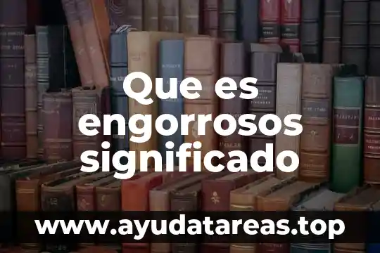 Estructura financiera su significado y que es 4 Que es engorrosos significado