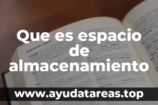 Por que es importante analizar la optimizacion en calculo 4 Que es espacio de almacenamiento