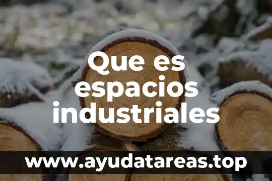 Que es espacios industriales