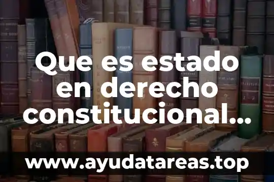 Que es estado en derecho constitucional burgoa