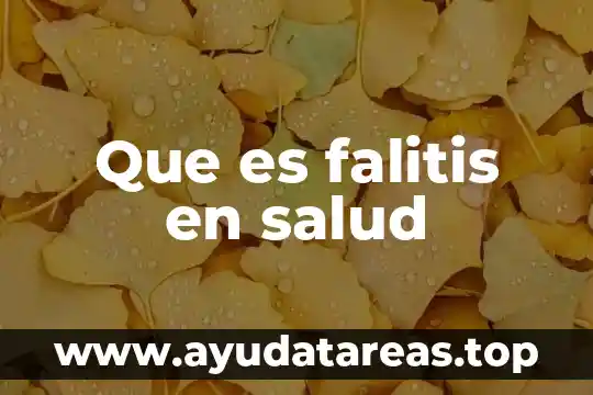 Qué es la salud mental definición 7 Que es falitis en salud