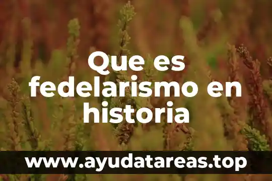 Que es fedelarismo en historia