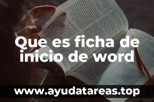 Que es el fondo de pagina en word 2016 4 Que es ficha de inicio de word