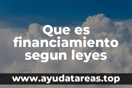 Que es una familia lexica de flor 6 Que es financiamiento segun leyes