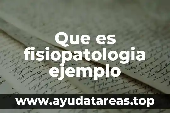 Qué es agua orgánica donde se la venden 5 Que es fisiopatologia ejemplo
