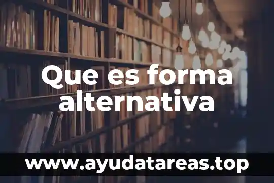 Que es la justicia alternativa resuelve problemas 5 Que es forma alternativa