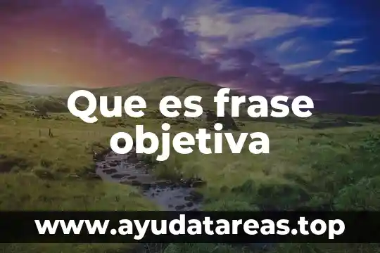 Qué es la realidad objetiva y la realidad subjetiva 6 Que es frase objetiva