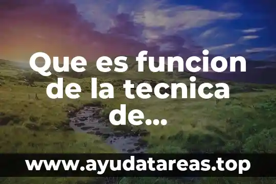 Que es funcion de la tecnica de refrigeracion
