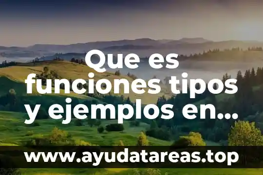 Qué es ostomía y tipos 4 Que es funciones tipos y ejemplos en matematica
