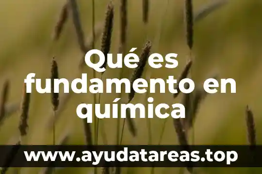 Qué es el alcohol en química definición 7 Qué es fundamento en química