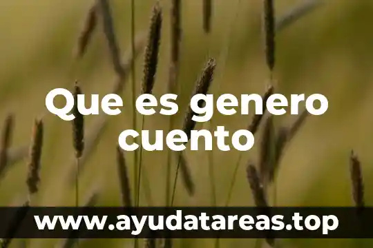 Que es y tipos de el genero de moda 7 Que es genero cuento