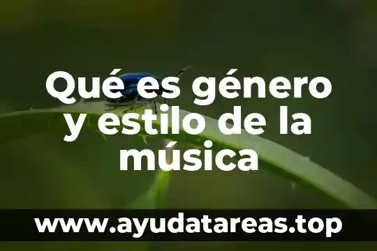 Para qué es indispensable el cloro en el agua 6 Qué es género y estilo de la música