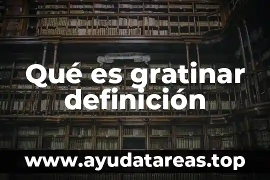 Que es posponer definicion 5 Qué es gratinar definición