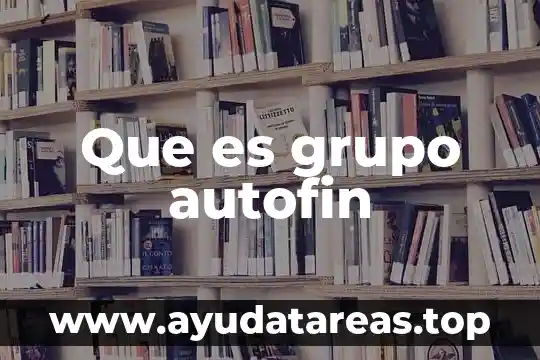 Que es un grupo auditor 7 Que es grupo autofin