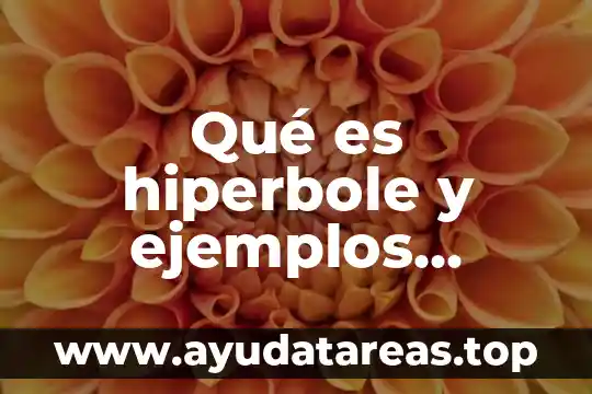 Qué es hiperbole y ejemplos figuras literarias