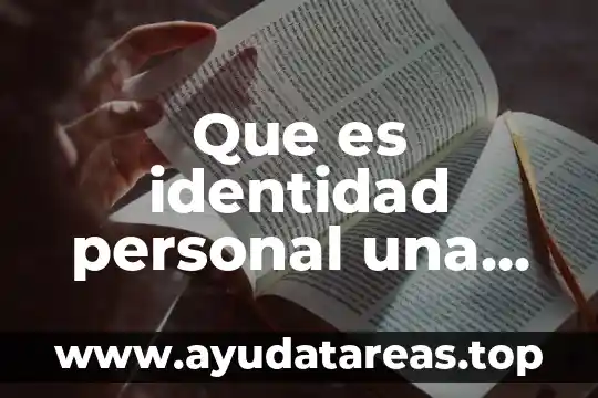Que es un logotipo personal 8 Que es identidad personal una definicion