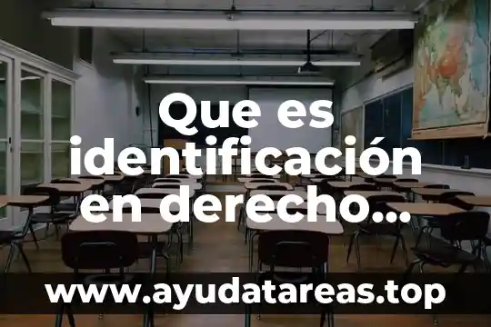 Qué es el número de identificación tributaria 3 Que es identificación en derecho penal