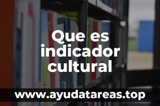 Qué es un indicador en la técnica de valoración volumétrica 8 Que es indicador cultural