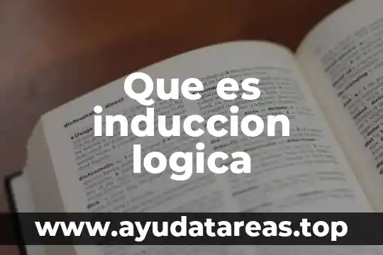 Que es elevacion del agua 5 Que es induccion logica