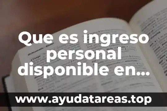Qué es el smog tipos y causas 4 Que es ingreso personal disponible en economia
