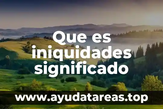 Los losetas que es el significado 6 Que es iniquidades significado