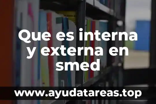 Que es interna y externa en smed