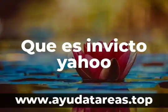 Qué es sexología concepto 4 Que es invicto yahoo