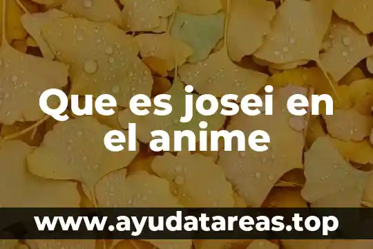 Anime shoujo que es 8 Que es josei en el anime