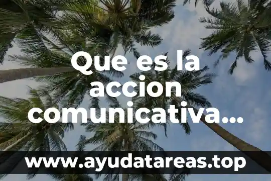 Que es la accion comunicativa habermas