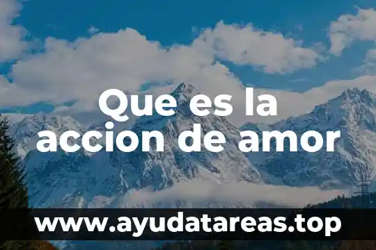 Amor es mas laberinto que es 5 Que es la accion de amor
