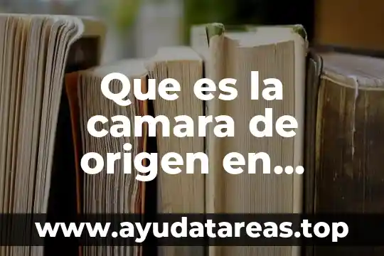 Qué es una cámara de cine 3 Que es la camara de origen en mexico