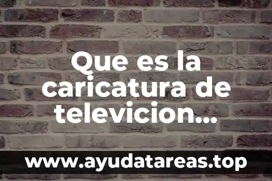 Que es politica del estado 3 Que es la caricatura de televicion politica