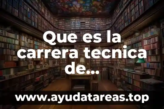 Que es la administracion de instituciones 4 Que es la carrera tecnica de administracion