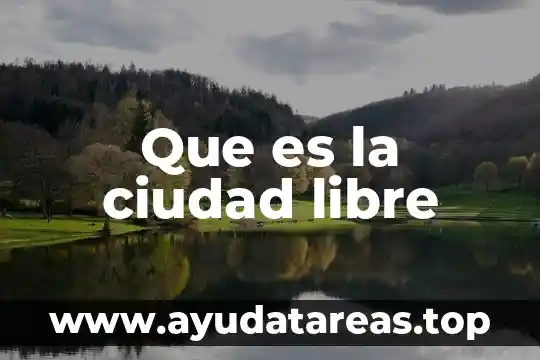 Que es la ciudad libre