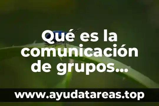 Qué es un emblema en comunicación 4 Qué es la comunicación de grupos pequeños