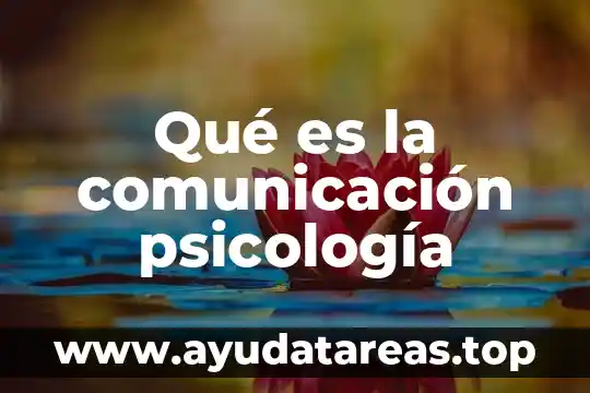 Para que es importante la psicologia 8 Qué es la comunicación psicología