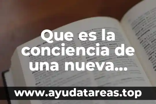 Que es la conciencia de una nueva marca