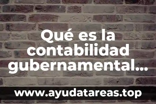 Que es implementación en contabilidad 7 Qué es la contabilidad gubernamental objetivo tesis