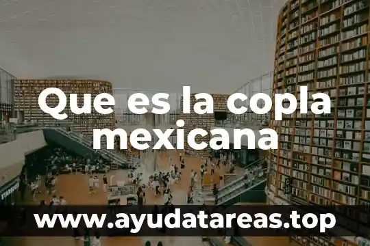 Que es la copla mexicana