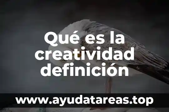 Que es creatividad cientifica o tecnologica 4 Qué es la creatividad definición